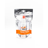WHOOSH! SANITECH 89 mL (3 oz) Disinfectant Avec Une 14" x 14" Chiffon Blanc-Sans danger pour tous les écrans (Ipad, ordinateur, téléphone, tablette et TV) Rien dans cette bouteille qui endommagera, gravera ou endommagera l'un de vos écrans.