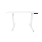 Uncaged Ergonomics - 60 po Rise Up Bureau assis-debout électrique à hauteur réglable - Blanc-MDF de haute qualité avec finition haut de gamme