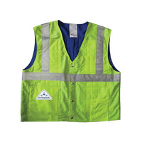 TechNiche HYPERKEWMC — Gilet de signalisation à refroidissement par évap. de l’eau homologué CSA cl.II , Ora. fluo, G/TG-Veste à refroidissement par évaporation d’eau, tremper dans l’eau pendant 1 à 2 minutes pour profiter d’un soulagement rafraîchissant en tout confort