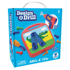 Educational Insights - Conception et perceuse® ABC & 123s-Propulsez l'apprentissage ! Les petits apprenants peuvent vivre le frisson de l'exercice, en utilisant une perceuse électrique Design & Drill adaptée aux enfants, des boulons colorés et d'adorables cartes de lettres et de chiffres pour pratiquer les compétences préscolaires clés