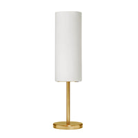 Dainolite - Lampe de table à incandescence moderne Paza, 1 lumière, laiton vieilli et verre blanc-Ajoute une touche unique à votre espace