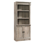 Sauder Palladia Bibliothèque avec portes - 4 tablettes - 71.85" H - Finition Split Oak (424813)-Le Standard - Finition Split Oak - Bois D'ingénierie