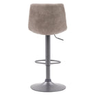 CorLiving - Tabouret de bar carré touffeté réglable gris clair Palmer - lot de 2-Livré en lot de deux