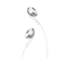 JBL - Écouteurs bouton T205, chrome (JBLT205CRM)-Câble plat, anti enchevêtrement