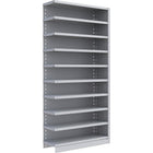 Metalware – Étagère sans boulons RK236, 10 tablettes, 36 x 18 x 76 po, gris clair-Système de tablettes ajustables offrant un espace de rangement solide, mais économique qui convient à vos besoins