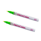 JAM Paper Marqueurs de Peinture Opaque à Traits Fins, Vert Clair, 2 / paquet (7665898a)-Pointe de marqueur : Point fin