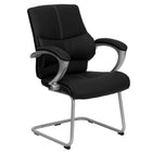 Flash Furniture – Fauteuil d’appoint de direction métallique, noir (H9637L3SIDE)-Style contemporain