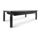 Allsop - Support Metal Art pour moniteur à hauteur réglable à trois niveaux avec tiroir - Noir-Pieds télescopiques avec trois réglages de hauteur (4.13 pouces, 5.0 pouces et 5.75 pouces)