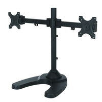 TygerClaw – Support de bureau à deux bras pour deux écrans, 27,5 x 20 x 16,5 po, noir-Support de bureau de taille moyenne