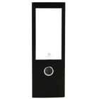 Bindertek - Reliure de grande capacité à 3 anneaux de première qualité - 4 po - noir - paquet de 4-Mécanisme d’ouverture des anneaux fixé au dos de la couverture pour plus de durabilité