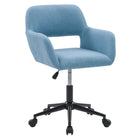 Chaise de travail rembourrée Marlowe de CorLiving - Bleu pâle-Recouvert d’un tissu tissé de haute qualité de qualité supérieure