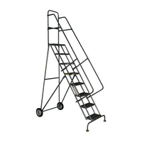 Échelles roulantes Roll & Fold, Matériau du cadre - Acier, Nbre de marches - 3, Hauteur de la plateforme - 30", Profondeur de-1