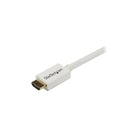 StarTech  Câble mural HDMI haute vitesse, certifié CL3, HDMI à HDMI, M/M, blanc, 7 mètres (23 pi)-Idéal pour les installations murales HDMI