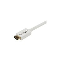 StarTech  Câble mural HDMI haute vitesse, certifié CL3, HDMI à HDMI, M/M, blanc, 7 mètres (23 pi)-Idéal pour les installations murales HDMI