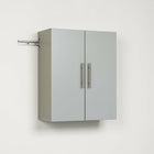 Prepac – Armoire de rangement supérieure 24 po HangUps, gris-Dimensions du produit assemblé : 24 larg. x 30 haut. x 12 prof. (po) (4 pieds cubes)