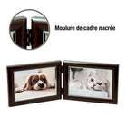 Elementals - Cadres photos doubles pour 2 photos de 6 po l x 4 po H (15,2 cm l x 10,2 cm H) - Horizontal - Paquet de 10-Angle ajustable entre les deux cadres connectés