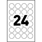 Avery – Étiquettes multi-usage rondes, amovibles, Écrire ou imprimer, blanc, diamètre de 3/4 po, paq./480 -Amovible