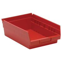 Quantum Storage Systems - Bacs De Rangement Pour Tablettes, 8-3/8po La X 4po H X 11-5/8po P, Rouge, Capacité 30 Lb, paquet de 12-Capacité 30 lb