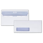 Quality Park - Enveloppes Reveal-N-Seal n°10 à fenêtre, 4 1/8 x 9 1/2 po, 24 lb, blanc, boîte de 500-Enveloppes Reveal-N-Seal munies d'un adhésif inviolable qui scelle très fort sans humidité