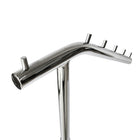 Futech A40 Support à vêtements à un bras, 64 "x 17" x 14 ", blanc-Base de 13,5 "de diamètre