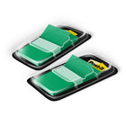 Post-it - Drapeaux 1 po x 1,7 po - Vert - 50 Drapeaux/Distributeur - 2 Distributeurs/Paquet-Drapeau de 1 po de largeur en couleur vert