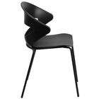 Flash Furniture - Chaise empilable noire de la série HERCULES, capacité de 440 lb-Quantité de pile: 4