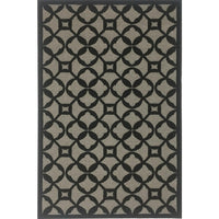 Avocado Decor - Valentine Circulo tapis intérieur, 2,2pi x 6,10pi, Noir/Gris-Noir/Gris, Viscose