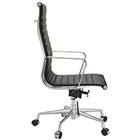 Nicer Furniture - fauteuil de direction à dossier haut - noir-Hauteur réglable. Soutien lombaire intégré