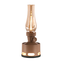 TuBICen - Old Days Lampe de table - Kaki-Lampe de table, lampe d'extérieur, lampe de camping, lampe portable