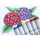 Copic - Sketch marqueurs à encre à double pointe - favoris floraux 2 - lot de 6-rechargeable avec de l'encre Copic