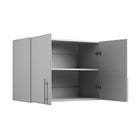 Armoire Murale Empilable Prepac Elite, Gris Clair (GEW-3224)-À 16", c'est plus profond que les armoires standard