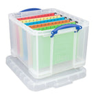 Really Useful Boxes – Boîte de rangement de 32 l, transparent-Couleur : Incolore