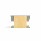 Urbann Lutrin de table K9 - aluminium et bois - naturel-Gris clair et bois naturel, aluminium et contreplaqué russe multiplis