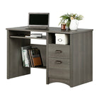 South Shore - Bureau Gascony, érable gris (11929)-UN CASIER DE RANGEMENT OUVERT: Un espace de rangement ouvert vous permettra d’y déposer des feuilles ou des items dont vous vous servez quotidiennement.