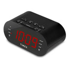 Radio-réveil double alarme FM Timex T232B avec recharge USB - Noir -Commutateur à une touche marche/arrêt de la radio 