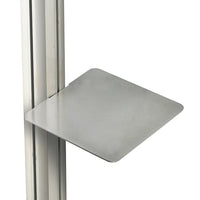 Azar Displays – Tablette pour présentoir sur pied, carrée (300276-SLV)-Étagère