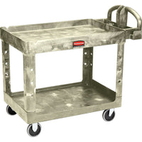 Rubbermaid, Chariot Utilitaire Robuste - 4500-88, 2 Tiers, 17-1/8po x 38-1/4po x 39po, Capacité 500 Lb-Capacité 500 lb