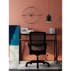Can-Bramar Encora Writing Desk - Matte Black and Walnut-Dimensions: 44,8 po (L) x 23,62 po (P) x 35,43 po (H) (114 cm x 60 cm x 90 cm)