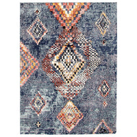 ECARPETGALLERY - Tapis Morocco Mosaique Bleu 5'3" x 7'3"-5 pi 3 po x 7 pi 3 po