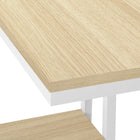 Monarch Specialties - 3677 Table D'Appoint - 25 po H/Naturel/Metal Blanc-10