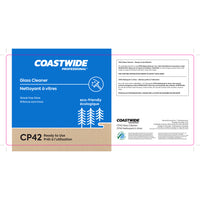 Coastwide Professional - Étiquette secondaire, Nettoyant à vitres CP42-À utiliser sur un contenant secondaire