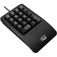Adesso AKB-618UB Clavier numérique étanche antimicrobien avec support de repose-poignets-Clavier numérique étanche antimicrobien avec repose-poignets