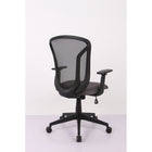 Brassex - Chaise de bureau Angelo, noir/gris-Base de 350 mm avec finition époxy