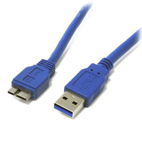 StarTech ® Câble USB 3.0 ultra haute vitesse, A vers Micro B, 3 pi-Transférez vos données rapidement vers votre ordinateur de bureau ou portatif à partir d’un disque dur externe à une vitesse 10 fois supérieure à celle des spécifications USB 2.0