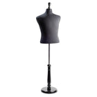 Forme de chemise pour homme, bloc de cou, base haute, jersey noir, ajustable (154009)-Ces formes de chemises permettent d'épingler facilement les vêtements pour un affichage super facile