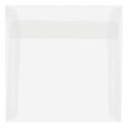 JAM Paper Enveloppes carrées translucides, 7,5 x 7,5 po, transparent, 250/paquet-Enveloppes en papier translucide clair