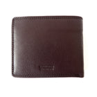Club Rochelier -  Portefeuille à rabat fin pour hommes avec aile centrale - Acajou-5 pochettes pour fentes