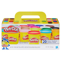 Play-Doh - Super ensemble coloré - 20 pots-Idéal pour les journées de jeux, les cadeaux, les activités en classe et plus encore