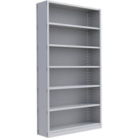 Metalware – Étagère enclenchable RK307, 7 tablettes, 48 x 24 x 88 po, gris pâle-Système de tablettes ajustables offrant un espace de rangement solide, mais économique qui convient à vos besoins