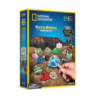 National Geographic - Roches et Minéraux Kit de Démarrage-Le kit comprend: 15 spécimens, 1 mallette de rangement, 1 loupe, et 1 guide pédagogique